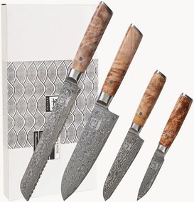 Set di 4 coltelli da chef in damasco Zayiko Kinome