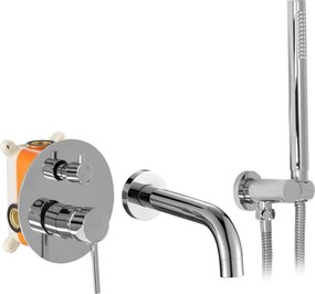 Rubinetto da vasca da incasso Rea Lungo chrom + BOX