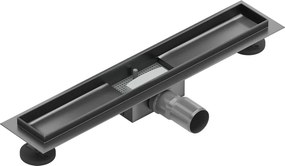 Mexen Flat corpo per scarico lineare 60 cm, grigio canna di fucile spazzolato - 1E15060