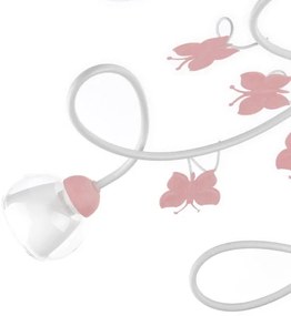 ONLI - Lampadario a plafone per bambini BUTTERFLY 5xE14/6W/230V