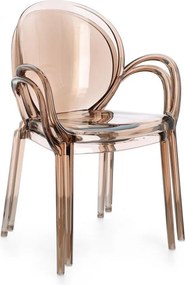 Sedia da esterno marrone chiaro in plastica Camilla – Bizzotto