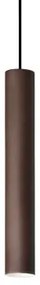 Sospensione Moderna Look Metallo Corten Ruggine 1 Luce 7W 3000K Luce Calda D6Cm