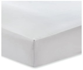 Lenzuolo classico grigio in cotone sateen, 135 x 190 cm - Bianca