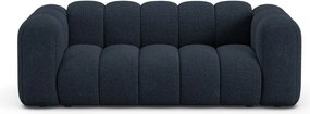 Divano blu scuro con rivestimento in ciniglia 200 cm Lupine – Micadoni