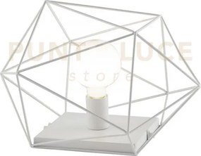 Lampada da tavolo abraxas bianco 1 luce attacco e27 40,5x29,5x26,5c...