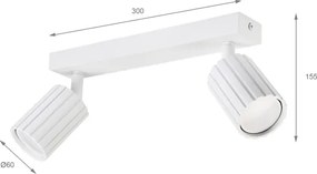 Brilagi - Faretto CRISPINA 2xGU10/10W/230V bianco