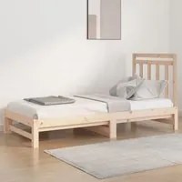 Dormeuse Estraibile 2x(90x200) cm Legno Massello di Pino 3108347