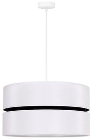 Duolla - Lampadario a sospensione con filo DUO 1xE27/15W/230V diametro 40 cm bianco/nero