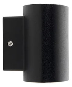 Lampada da parete per esterni moderna nera con LED IP44 - Ovum