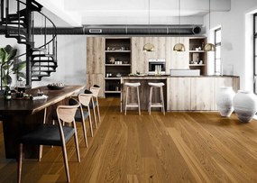 Parquet multistrato XL ARTENS in cognac spazzolato e verniciato natura sp. 14/2.5 mm 1.37 m²