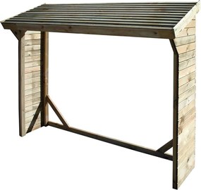 Legnaia da giardino in legno di pino impregnato in autoclave