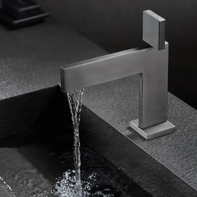 Rubinetto da bagno ELITE EDITION BS1420 in ottone con getto a cascata, disponibile in più finiture — Oro spazzolato