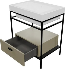 Cassetti in truciolare Alaqua COLAVENE L70xP50xH20 cm corda, per struttura in metallo