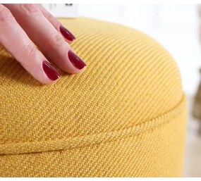 Pouf PIXI Ø 40 cm, giallo