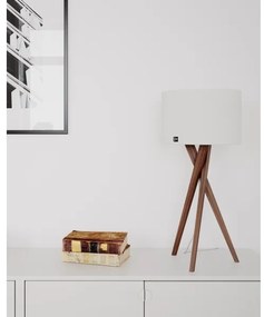 ByRydens 4002720-6003 - Lampada da tavolo VEGA 1xE27/8W/230V bianco/noce