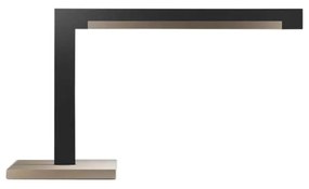 Light-Point - Inlay T2 Linear Lampada da Tavolo Satin Matt Black/Satin Gold