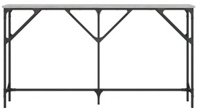 Tavolo consolle grigio sonoma 140x23x75 cm in legno multistrato