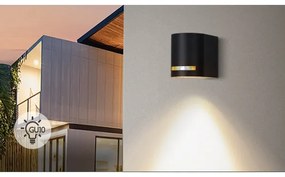 Aigostar - Applique da esterno 1xGU10/35W/230V nero IP54