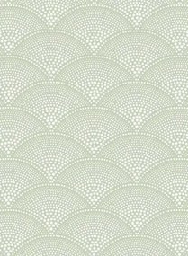 Cole & Son Carta da parati Feather Fan Icons - Old Olive