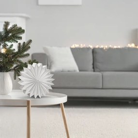 Brilagi - Decorazione natalizia a LED, fiocco di neve 30 cm, alimentazione 2x AA