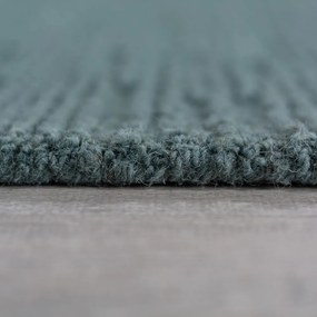 Tappeto blu polveroso in lana tessuto a mano 200x290 cm Harris Boucle – Flair Rugs