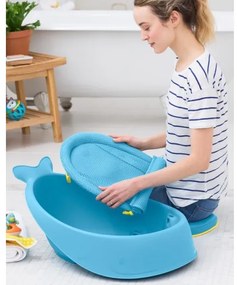 Skip Hop - Vaschetta per bambini MOBY 3 con supporto ergonomico blu