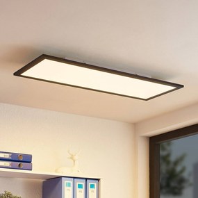 Pannello LED Lindby Nelios, 80 x 30 cm, 4.000K, nero, metallo Nelios, Nero, Soggiorno / Sala da pranzo, Alluminio, Moderno, Pannello LED