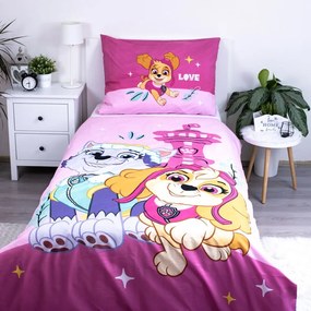 Biancheria da letto per bambini in microfibra per letto singolo 140x200 cm Paw Patrol – Jerry Fabrics