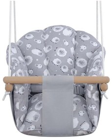 2Kids Toys - Altalena tessile per bambini grigio/faggio