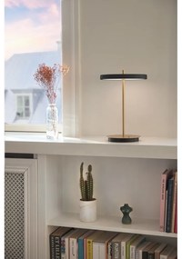 Lampada da tavolo dimmerabile a LED nera con paralume in metallo (altezza 31 cm) Asteria Move - UMAGE