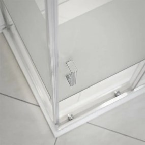 Box doccia angolare 70x140 cm Icon fisso + scorrevole con vetro serigrafato
