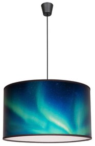 Duolla - Lampadario a sospensione con filo PRINT M 1xE27/40W/230V diametro 35 cm turchese