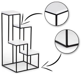 Portafiori KASKADA 70x34 nero/bianco
