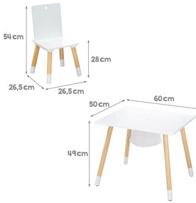 Set di mobili per bambini 3 pz – Roba