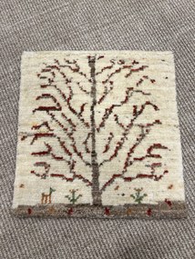 Gabbeh Tappeto persiano 40x40 Beige (Iran) Annodato A Mano