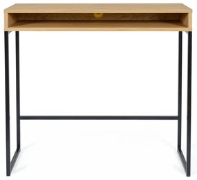 Scrivania con piano effetto rovere 35x100 cm Frame – Woodman