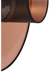 Duolla - Applique TOKYO SHINY 1xE27/15W/230V diametro 50 cm rame/nero