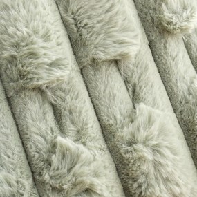 Cuscino decorativo in micropile 50x50 cm Carved Fur – Bianca