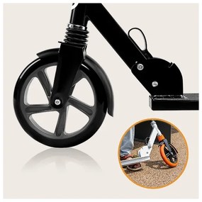 Lionelo - Monopattino per bambini LUCA nero