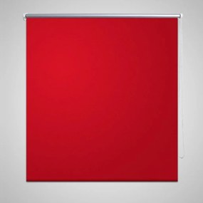 Tenda A Rullo Oscurante Buio Totale 100 X 230 Cm Rossa /