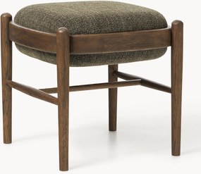 Sgabello imbottito in legno di quercia Imara