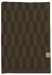 Set di 2 asciugamani in cotone marrone scuro 35x55 cm Geo - Mette Ditmer Denmark