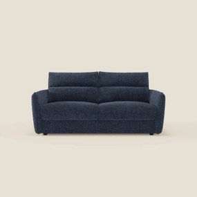 Elios Divano letto con morbidi cuscini spalliera in tessuto smacchiabile T24 blu notte