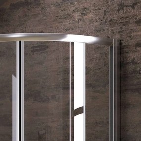 Box doccia stondato 100x80cm vetro trasparente KAM-K270 - KAMALU
