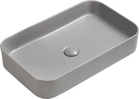 Mexen Vena lavabo da appoggio 71 x 37 cm, grigio chiaro opaco - 22196061