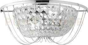 Applique a parete vienna cromo 2 luci attacco e14 35x19,5x13,5cm in...