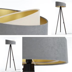 Lampada da terra GALAXY 1xE27/60W/230V grigio/wenge