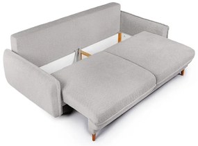 Divano letto in tessuto bouclé grigio 215 cm Patti - Bonami Selection