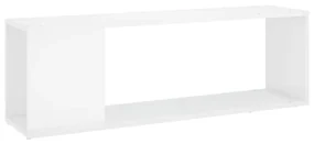 Mobile tv bianco lucido 100x24x32 cm in truciolato