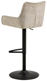 Sgabello da bar beige con altezza regolabile/con braccioli (altezza della seduta 85 cm) Eddie – Actona